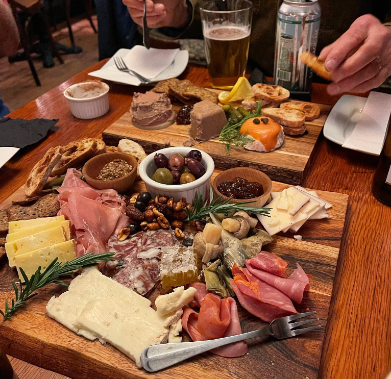 Meat and cheese plate