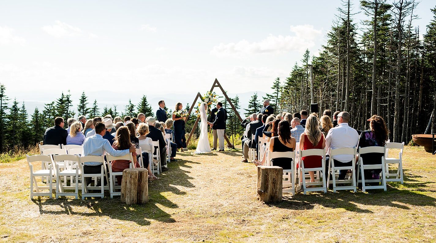 Wedding ceremony site at The Nest